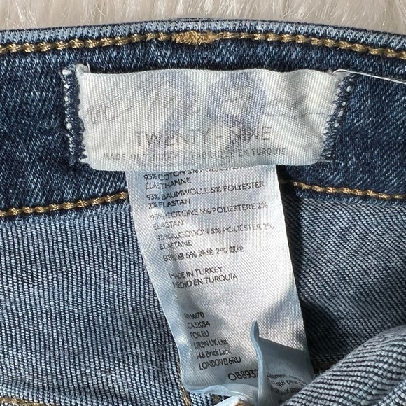 Free People Fringe Hem High Waist Medium Wash Skinny Ankle Jeans - Picture 8 of 11